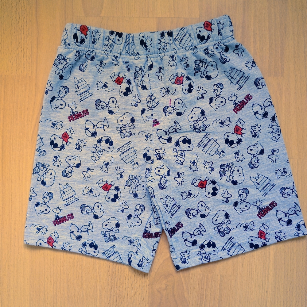 Peanuts Kids Cartoon Print Shorts  Size 7